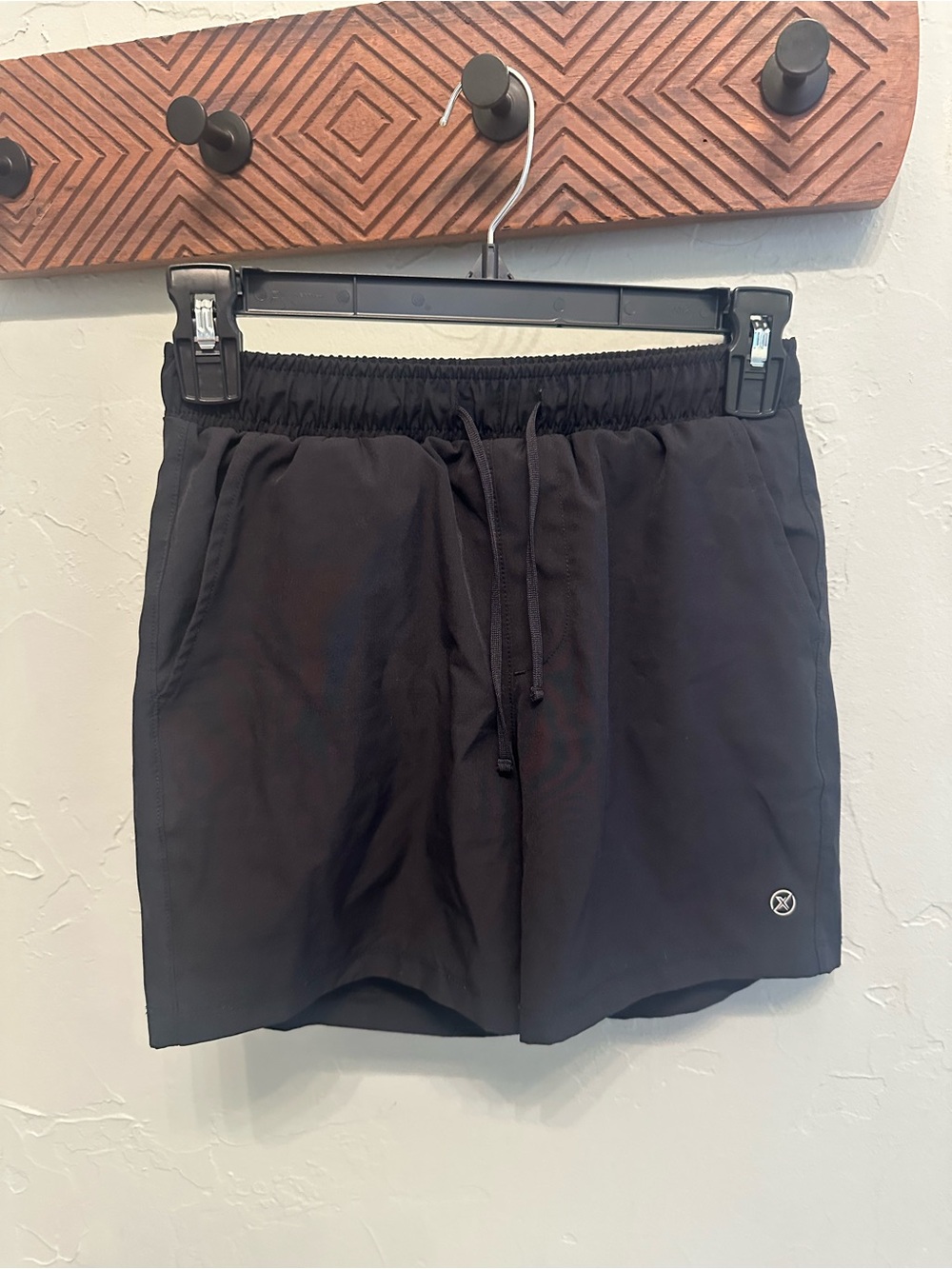 90 Degree By Reflex Black Kids Athletic Drawstring Shorts
